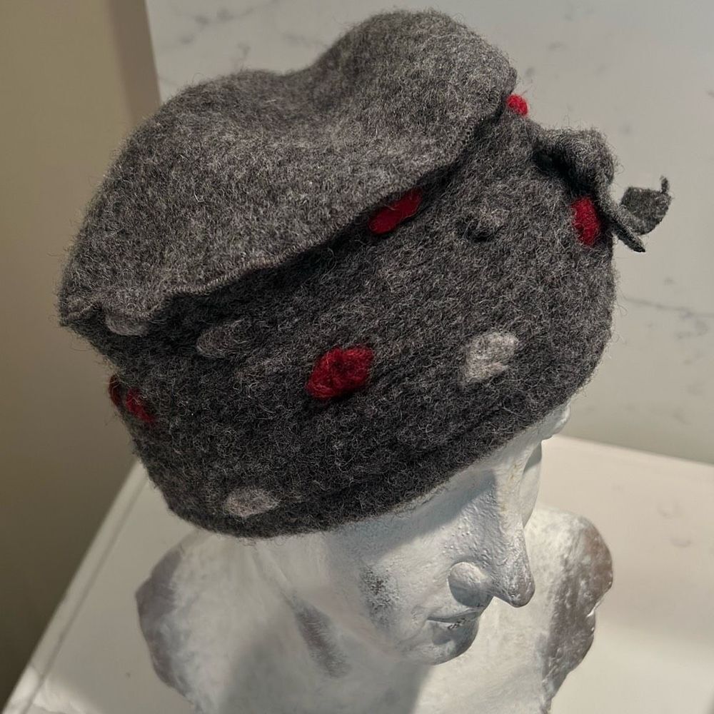 Italian Boiled Wool Beret Hat